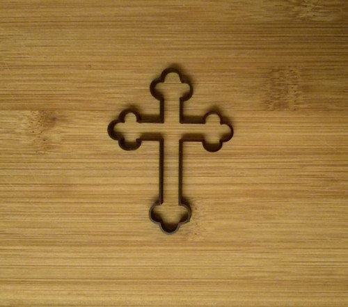 Cross crucifix cookie cutter - cookie,