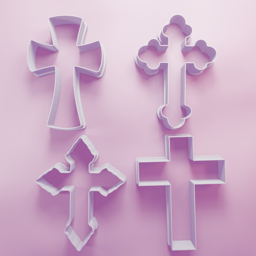 Cross cookie cutter - cookie,