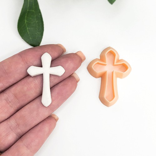 Cross clay cutter - clay, jewellery