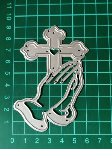 Cross praying hands - hands, metal