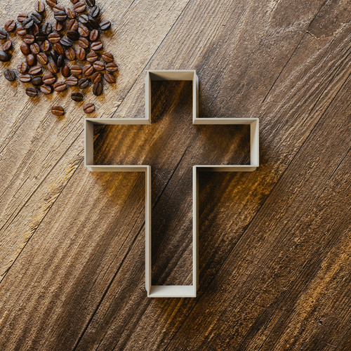 Holy cross crucifix - crucifix, cookie