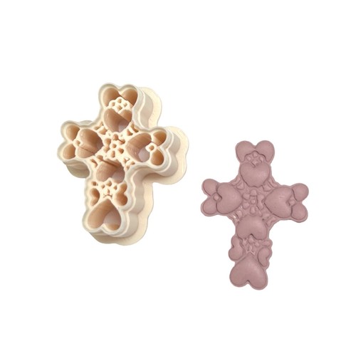 Cross hearts polymer - of, clay