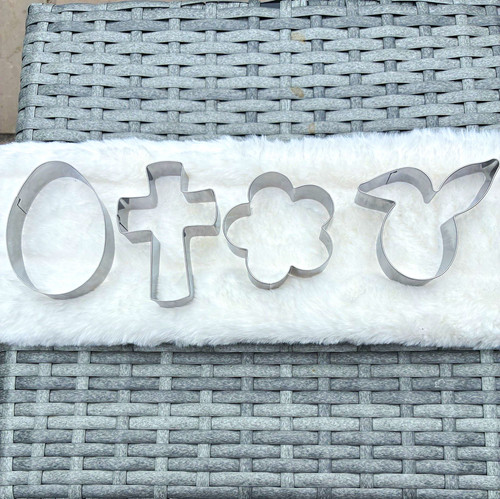 9pc reusable silver metal - silver,