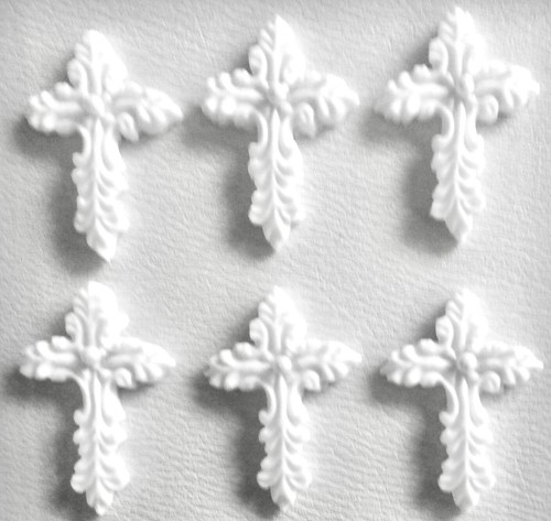 Edible sugar icing christening - sugar,