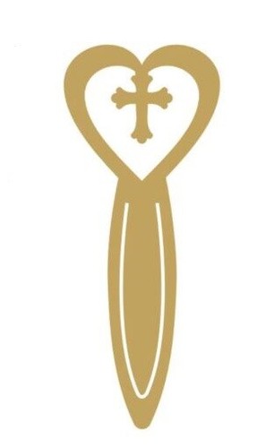 Cross bookmark metal die - bookmark,