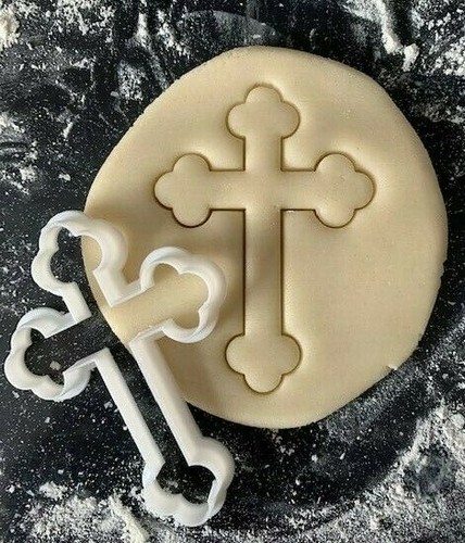 Cross cookie cutter biscuit - cookie, cutter,